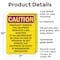 Signmission Radiation & Laser Sign, 10 in H x 7 in W, Plastic, Rectangle OS-2PACK-CR-P-710-V-10249 - alternate 3